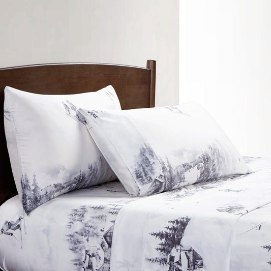 Ski Life Eucalyptus Sheet Set