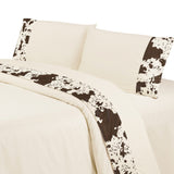 Cowhide 350TC Cotton Sateen Sheet Set, Twin & Full