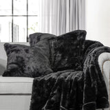 Arctic Bear Oversized Throw Blanket, Black
