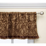 Highland Lodge Tan & Brown Branches Motif Valance