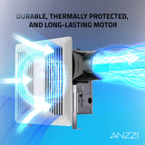 Daisy Series 80 CFM Ceiling Mount Bathroom Exhaust Fan with Brilliant LED Light and ENERGY STAR in Soothing White