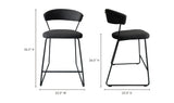 Adria Counter Stool Dark Grey