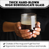 Double-Wall Insulated Glass Mugs (2)
