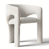 Khloe Modern Chenille Dining Chair with Arms (Set of 2)