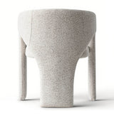 Khloe Modern Chenille Dining Chair with Arms (1-Piece)