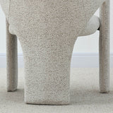 Khloe Modern Chenille Dining Chair with Arms (Set of 4)