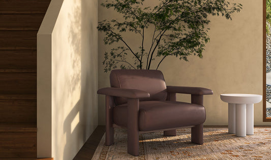 Marcello Lounge Chair Dark Brown