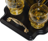 Ice Hockey Whiskey Decanter Set With 4 Helmet Whiskey Glasses