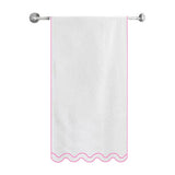 Reverse U Shape Embroidered Bath Towels (Set of 2)