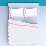 500TC Cotton Double Embroidery Sateen Solid Sheet Set