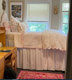 Classic Border Diamond Knitted Cotton Coverlet