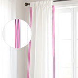 400TC Cotton Sateen Classic Embroidery Cotton Curtain (Set Of 2)