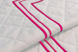 Classic Border Diamond Knitted Cotton Coverlet
