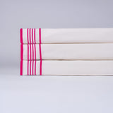 Smart Border 400TC Cotton Embroidery Sateen Solid Sheet Set