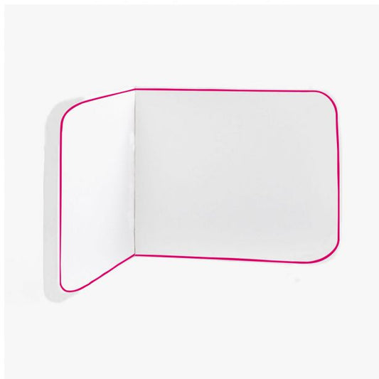 Wall Corner Rounded Dorm Bed Headboard In Embroidery Border With Self Adhesive Velcro Straps