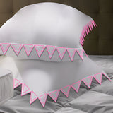 Ashley 400TC Cotton Traingle Embroidery Sateen Solid Euro Pillow Sham