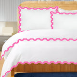 400TC U Shape Applique Embroidery Cotton Duvet Cover Set