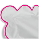 400TC Cotton Scallop Embroidery Sateen Solid Pillow Sham