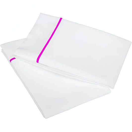400TC Single Embroidery Cotton Sateen Pillowcases (Set Of 2)
