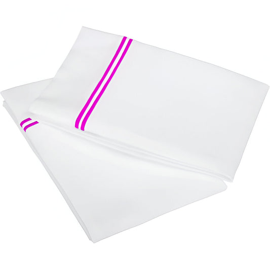 400TC Double Embroidery Cotton Sateen Pillowcases (Set Of 2)
