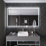 36-in. x 60-in. Frameless LED Front/Back Light Bathroom Mirror w/Defogger