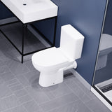 ANZZI Nesso 1.6 GPF Upflush Macerating Toilet System, Comfort Height, Soft-Close Lid, Powerful 0.8 HP Pump (26 ft Vertical / 197 ft Horizontal), Multi-Fixture Capacity, White