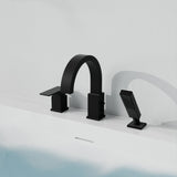 Nite Series Single-Handle Deck-Mount Roman Tub Faucet with Handheld Sprayer