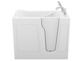 ANZZI Value Series 26 in. x 46 in. Quick Fill Walk-in Saoking Tub in White