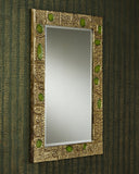 Beau Monde Gold & Green Mirror