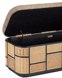 Anisa Black Storage Bench, Trailside Natural Instinct Safari
