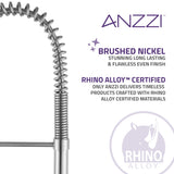 Bastion Single Handle Standard Kitchen Faucet in Brushed Nickel