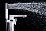 ANZZI Khone Floor Mount Tub Filler (41" H), 2-Handle Control, 60" Hand Sprayer, Solid Brass, cUPC Certified, Various Finishes