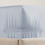 Purefect Fit Adjustable Sateen Fitted Sheet Icy Blue