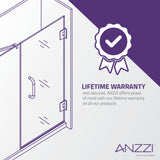Mare 35 in. x 76 in. Framed Shower Enclosure with TSUNAMI GUARD