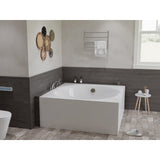 Abyss 59" Freestanding Bathtub in White