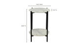 Melanie Accent Table White