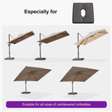 PURPLE LEAF Cantilever Umbrella Weighted Base ZY02XGTBS-120