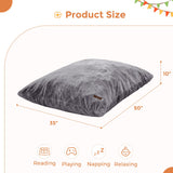 MAXYOYO 3 in 1 Kids Bean Bag Chair Bed, Faux Fur Child Floor Sofa for Gaming, Reading (Dark Grey)