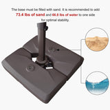 PURPLE LEAF Cantilever Umbrella Weighted Base ZY02XGTBS-90