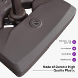 PURPLE LEAF Cantilever Umbrella Weighted Base ZY02XGTBS-90
