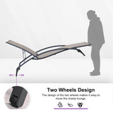 PURPLE LEAF Patio Lounge Chair with Canopy Shade Outdoor Chaise Lounge Chair Set of 2 for Lawn Poolside Backyard Sunbathing Tanning Chairs with Arm