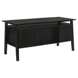 Goodson 64-inch 4-Drawer Double Pedestal Computer Desk Black