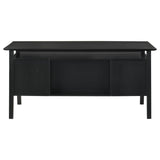 Goodson 64-inch 4-Drawer Double Pedestal Computer Desk Black