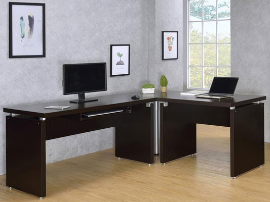 Skylar 39-inch Engineered Wood Writing Desk Cappuccino
