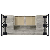 Analiese 63-inch 4-drawer Writing Desk Grey Driftwood