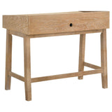 Fabian 38-inch Computer Desk with Keyboard Drawer Distressed Light Brown