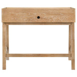 Fabian 38-inch Computer Desk with Keyboard Drawer Distressed Light Brown