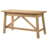 Fabian 54-inch 2-drawer Computer Writing Desk Distressed Light Brown