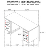 Berhalter 6-Drawer Double Pedestal File Computer Desk