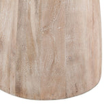 Palm Springs 48" Round Dining Table with Black Marble and Whitewash Modern Base